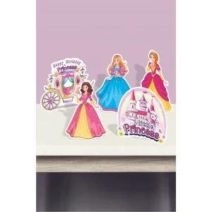 Prenses Teması Ayaklı Pano Set (Masa Üstü) *Kalın Kağıt