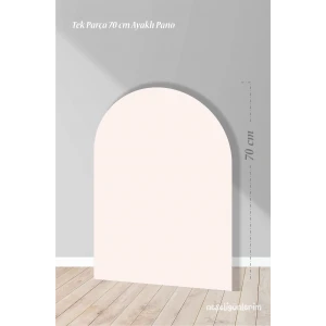 Açık Pudra Ayaklı Pano Arka Fon 70 cm | Tasarım | Kapı | Oda | Dekor