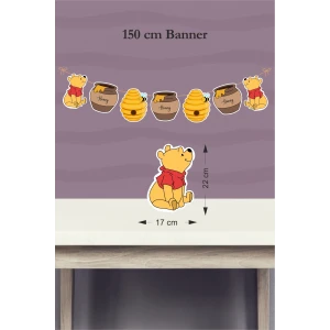 Winnie The Pooh Temalı Doğum Günü* Büyük Banner *Kalın Kağıt 150cm