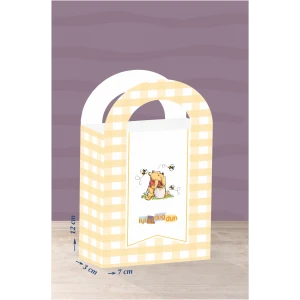Winnie The Pooh Teması Mini Çanta 12x7 cm 8li Paket