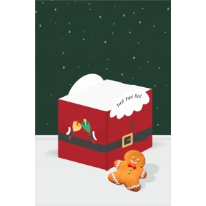 Yeniyıl Teması Kutu - Mini Hediyelik ( Şeker, Sakız, Mini Oyuncak ) 5x5x5 cm *8li Paket