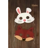Kırmızı Başlıklı Kız Kurt Tavşan MASKE  6lı Doğum Günü * (kalın kağıt)