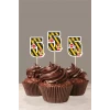 İş Makinaları Temalı * 5 (beş) Yaşında Cupcake Süsü 10lu