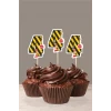İş Makinaları Temalı * 4 (dört) Yaşında Cupcake Süsü 10lu