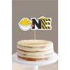İş Makinaları Temalı ONE (1) Pasta Süsü *Kalın Kağıt