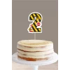 İş Makinaları Temalı 2 Yaşında (iki) Pasta Süsü *Kalın Kağıt