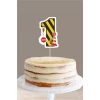İş Makinaları Temalı 1 Yaşında (Bir) Pasta Süsü *Kalın Kağıt