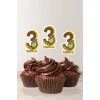 Dinozor Temalı * 3 (üç) Yaşında Cupcake Süsü 10lu