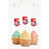 Pamuk Prenses Temalı * 5 (beş) Yaşında Cupcake Süsü 10lu