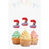 Pamuk Prenses Temalı * 2 (iki) Yaşında Cupcake Süsü 10lu