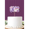 Unicorn Temalı ONE (1) Pasta Süsü *Kalın Kağıt
