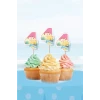 Summer Yaz Temalı 4 Yaşında Cupcake Süsü 10lu