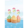 Summer Yaz Temalı 3 Yaşında * Cupcake Süsü 10lu