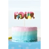 Summer Yaz Temalı FOUR (4) Pasta Süsü *Kalın Kağıt