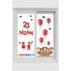 23 Nisan Duvar Sticker 50x70 cm