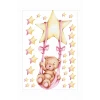 Yıldızlı Sallanan Ayıcık Duvar Sticker Seti