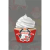 İtfaiye Temalı Cupcake Sargısı 8li