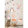 Orman Hayvanları Duvar Sticker 70x100 cm