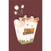 Orman Hayvanları Konseptli *Popcorn (mısır) Kutusu *8li Paket