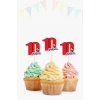 Pamuk Prenses Temalı * 10 (on) Yaşında Cupcake Süsü 10lu