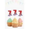 Pamuk Prenses Temalı * 7 (yedi) Yaşında Cupcake Süsü 10lu