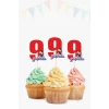 Pamuk Prenses Temalı * 9 (dokuz) Yaşında Cupcake Süsü 10lu