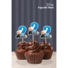 Patron Bebek Boss Baby Temalı * 2 Yaşında Cupcake Süsü 10lu