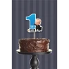 Patron Bebek Boss Baby Teması 1 Yaşında (Bir) Pasta Süsü *Kalın Kağıt