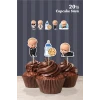 Patron Bebek Boss Baby Teması Cupcake Süsü 20li