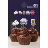 Polis Temalı Cupcake Süsü 20li