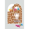 Safari Pastel Temalı Mini Çanta 12x7 cm *8li Paket