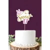 Sweet 17 pembe-gold Pasta Süsü *Kalın Kağıt