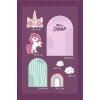Unicorn Parçalı Ayaklı Pano 3Boyutlu (Masa Üstü) * Kalın Kağıt