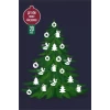 Yılbaşı Christmas Ağaç Dekoru Beyaz 20li Çift Yön *Kalın Kağıt