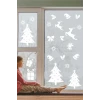 Yılbaşı Temalı Cam Duvar Mobilya Beyaz Sticker 35x100 cm