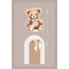2li Ayaklı Pano Seti Krem Fiyonk, Oturan Ayıcık Temalı / 70 cm - 40 cm