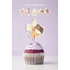 Peri Kızı Temalı Doğum Günü Kürdanlı Cupcake Süsü 20li