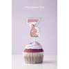 Peri Kızı Temalı 7 Yaşında Cupcake Süsü 10lu
