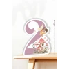 Peri Kızı Temalı 2 Yaş Ayaklı Rakam Pano - 2 Yaş (40 cm)