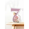 Peri Kızı Temalı 7 Yaş Ayaklı Rakam Pano - 7 Yaş (40 cm)