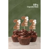 Ayıcık Temalı 2 Yaşında Cupcake Süsü 10lu
