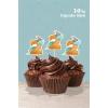 Baby Dinozor Temalı 2 Yaşında Cupcake Süsü 10lu