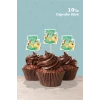 Baby Dinozor Temalı 3 Yaşında Cupcake Süsü 10lu