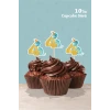 Baby Dinozor Temalı 4 Yaşında Cupcake Süsü 10lu