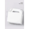 Beyaz - Baskısız Kutu Çanta Postacı 14x17 cm *6lı Paket