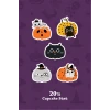 Cadılar Bayramı Halloween Kedili Cupcake Süsü 20li