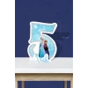 Frozen Karlar Ülkesi Temalı Ayaklı Rakam Pano - 5 Yaş (40 cm)