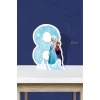 Frozen Karlar Ülkesi Temalı Ayaklı Rakam Pano - 8 Yaş (40 cm)