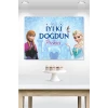 Frozen Karlar Ülkesi Temalı Doğum Günü * Branda Afiş 50x70 cm