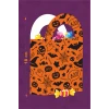 Halloween Turuncu Siyah Çanta 18x10 cm *8li Paket